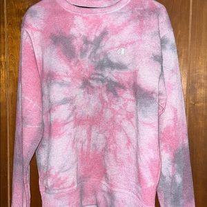 Custom tie dye champion crewneck